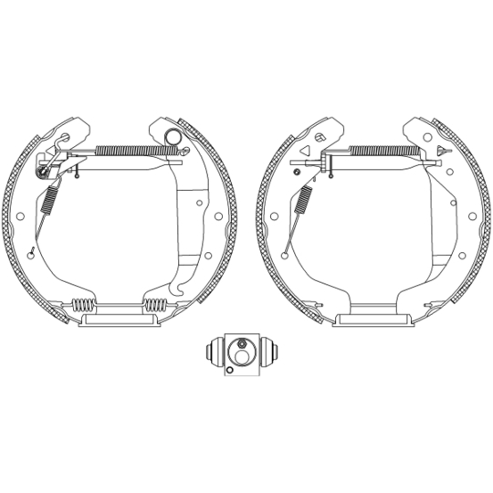 8DB 355 004-581 - Brake Shoe Set 