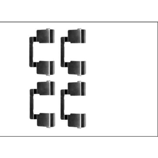 8DZ 355 205-571 - Accessory Kit, disc brake pad 