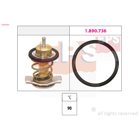 1.879.973 - Thermostat, coolant 