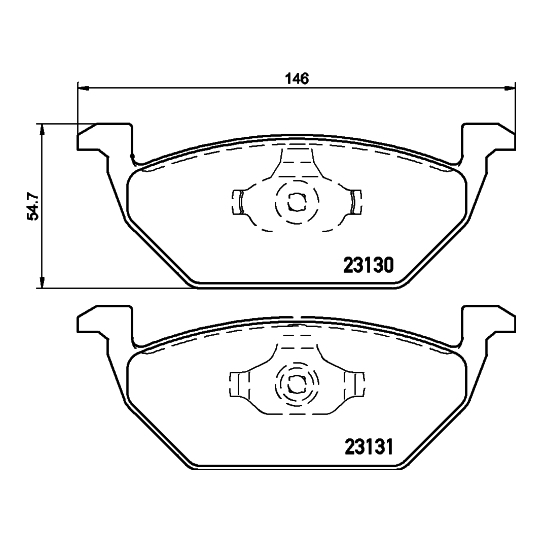 8DB 355 008-591 - Brake Pad Set, disc brake 