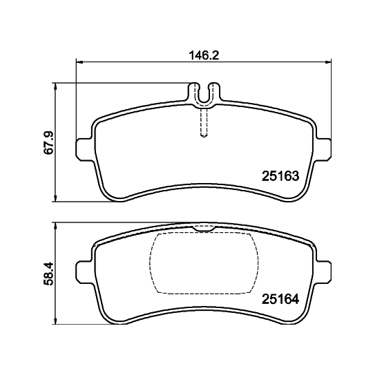 8DB 355 025-241 - Brake Pad Set, disc brake 