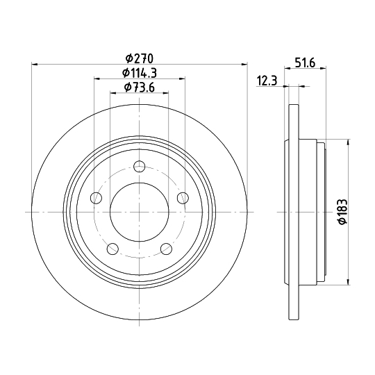 8DD 355 122-361 - Brake Disc 