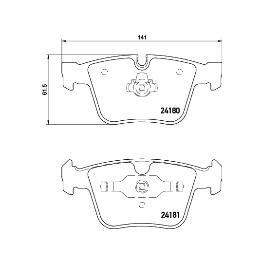 8DB 355 013-641 - Brake Pad Set, disc brake 