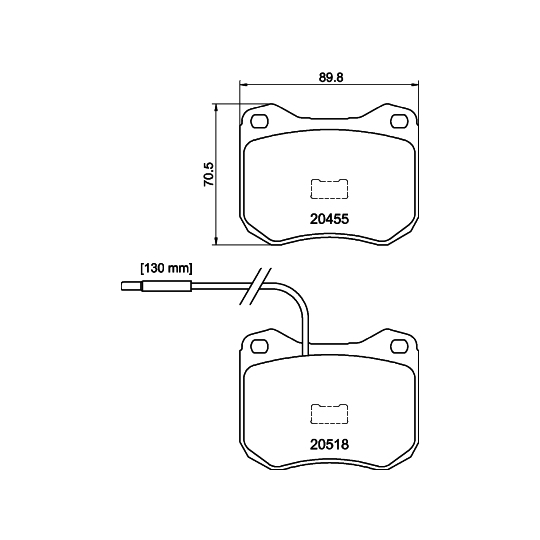 8DB 355 017-421 - Brake Pad Set, disc brake 