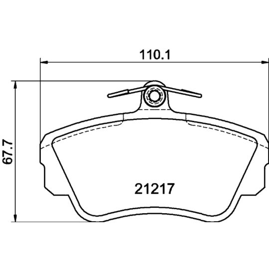 8DB 355 017-921 - Brake Pad Set, disc brake 