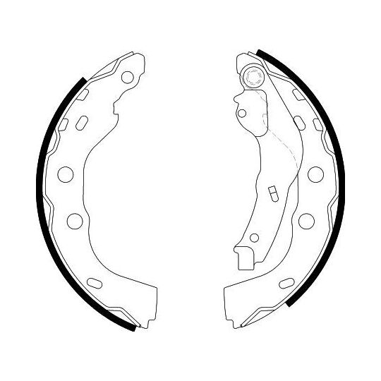 8DB 355 000-451 - Bromsbackar, sats 