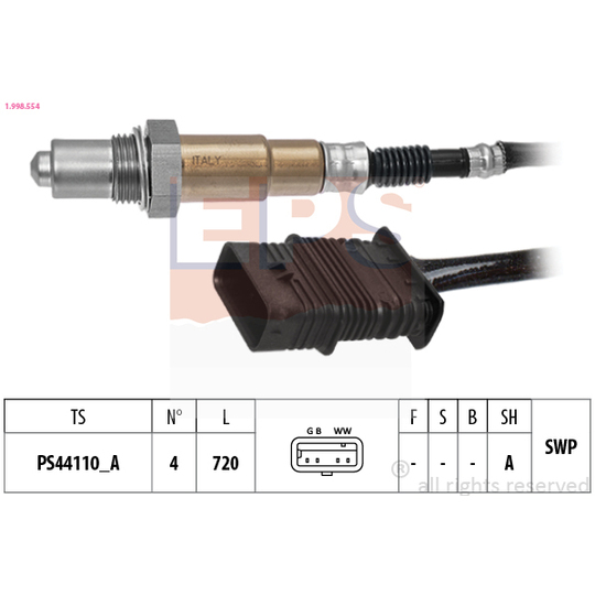 1.998.554 - Lambda Sensor 