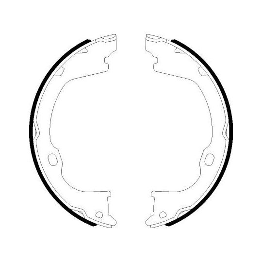 8DA 355 051-101 - Brake Shoe Set, parking brake 