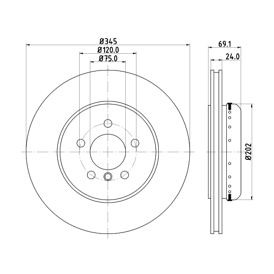 8DD 355 120-871 - Brake Disc 