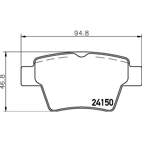 8DB 355 011-821 - Brake Pad Set, disc brake 