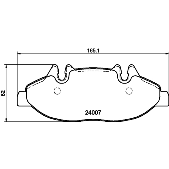 8DB 355 010-651 - Piduriklotsi komplekt,ketaspidur 