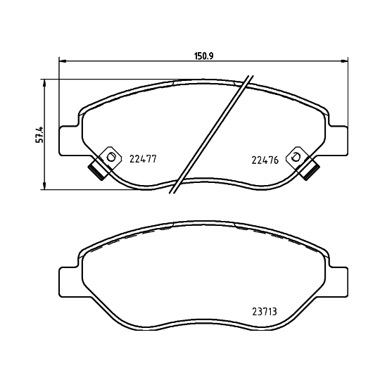 8DB 355 025-631 - Brake Pad Set, disc brake 