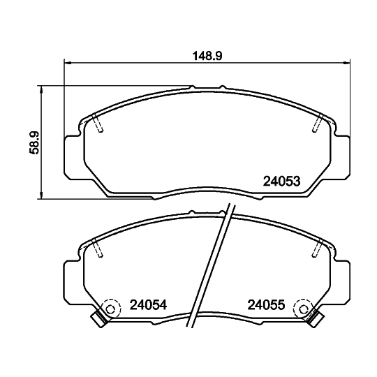 8DB 355 010-981 - Brake Pad Set, disc brake 