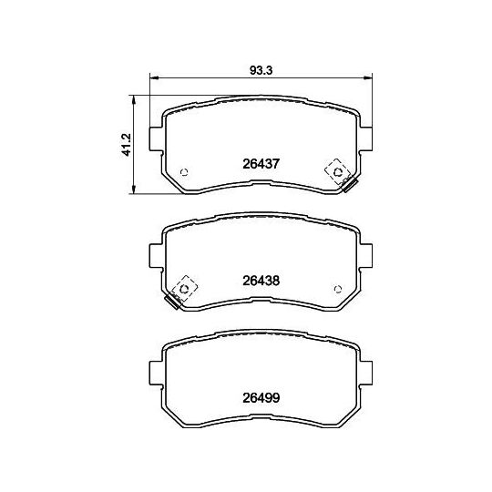 8DB 355 041-131 - Brake Pad Set, disc brake 