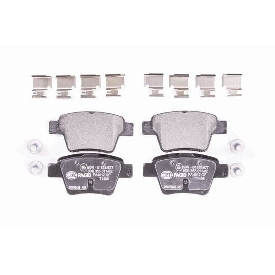 8DB 355 011-821 - Brake Pad Set, disc brake 