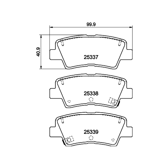 8DB 355 019-981 - Brake Pad Set, disc brake 