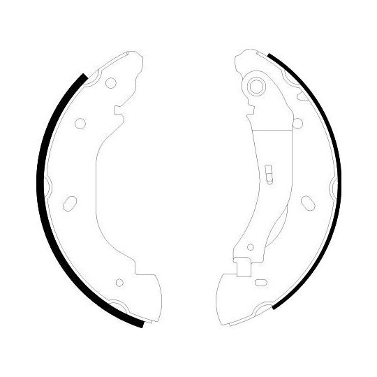 8DB 355 002-511 - Brake Shoe Set 