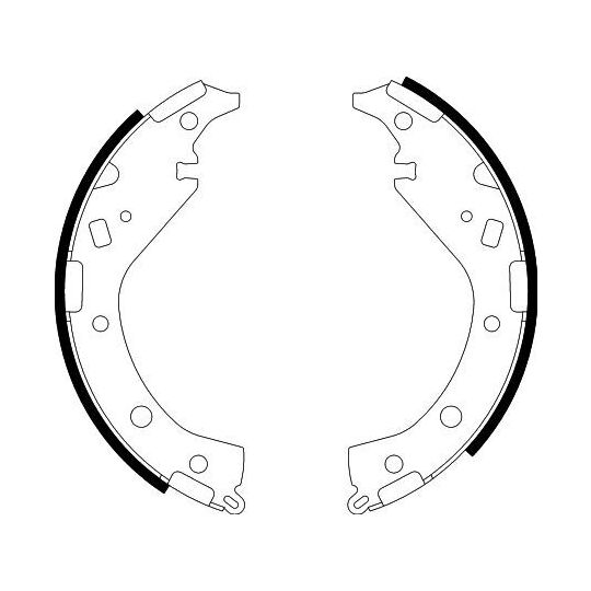 8DB 355 002-811 - Brake Shoe Set 