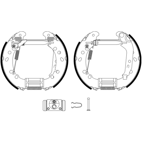 8DB 355 022-791 - Brake Shoe Set 