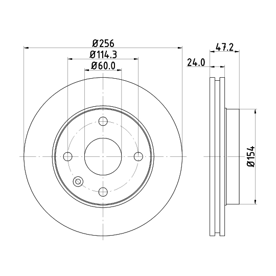 8DD 355 111-351 - Bromsskiva 