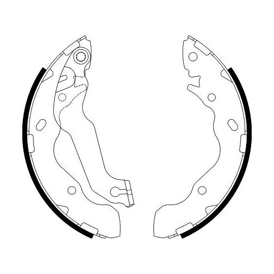 8DB 355 002-761 - Brake Shoe Set 