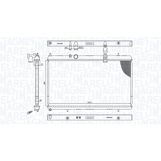 350213200900 - Radiator, engine cooling 