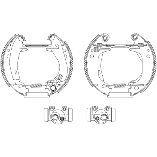 8DB 355 003-661 - Bromsbackar, sats 