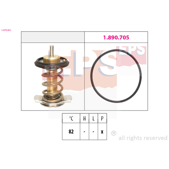 1.879.951 - Termostat, kylvätska 