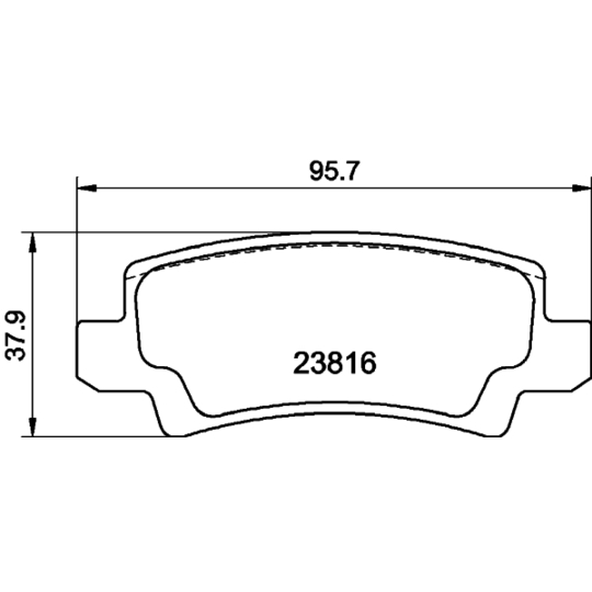 8DB 355 010-841 - Brake Pad Set, disc brake 