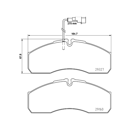 8DB 355 020-711 - Brake Pad Set, disc brake 