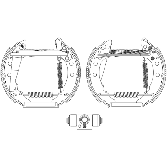 8DB 355 005-241 - Brake Shoe Set 