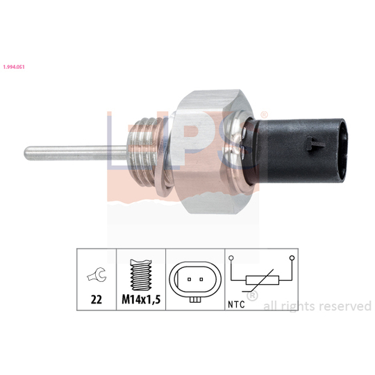 1.994.051 - Sensor, intake air temperature 