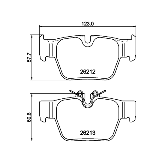 8DB 355 040-581 - Brake Pad Set, disc brake 