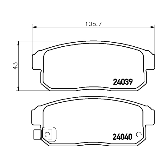 8DB 355 010-891 - Brake Pad Set, disc brake 