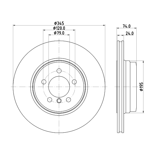 8DD 355 122-251 - Bromsskiva 