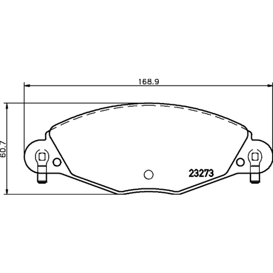 8DB 355 019-421 - Brake Pad Set, disc brake 