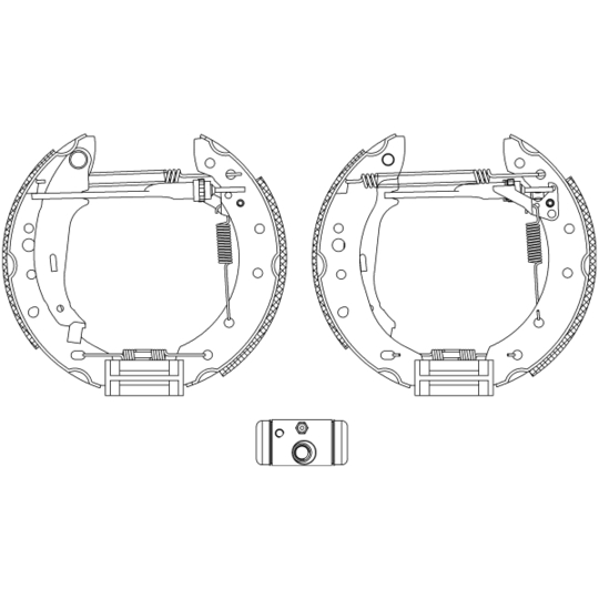 8DB 355 005-121 - Brake Shoe Set 