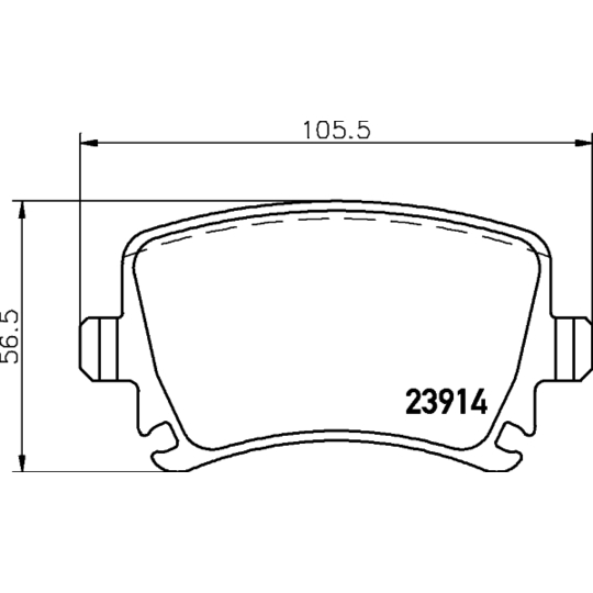 8DB 355 010-601 - Brake Pad Set, disc brake 