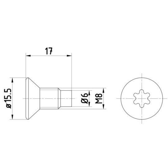 8DZ 355 209-041 - Skruv, bromslamell 