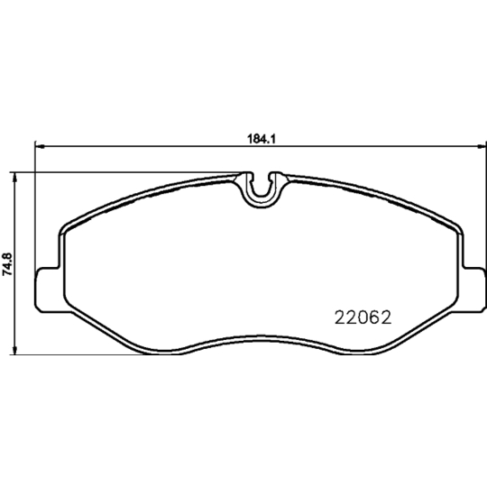 8DB 355 021-961 - Brake Pad Set, disc brake 