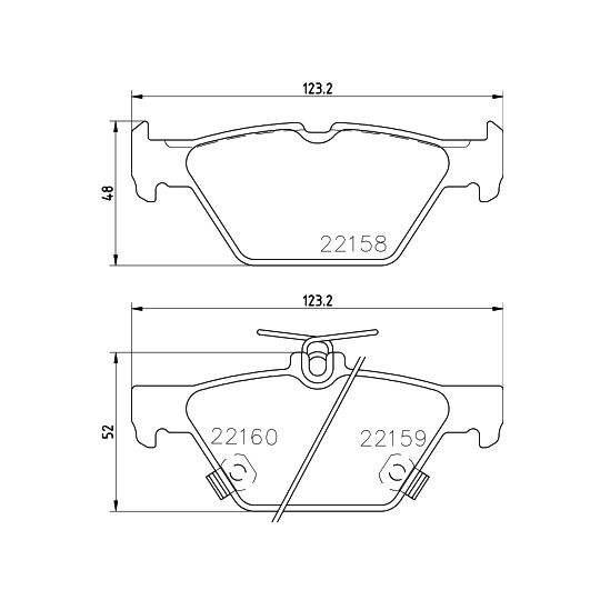 8DB 355 023-341 - Brake Pad Set, disc brake 