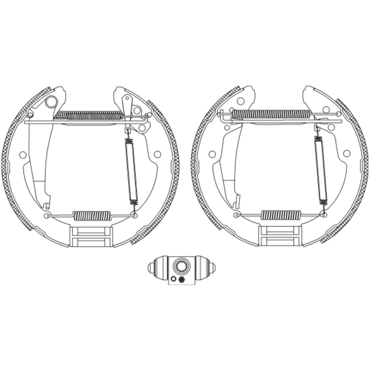 8DB 355 005-251 - Bromsbackar, sats 