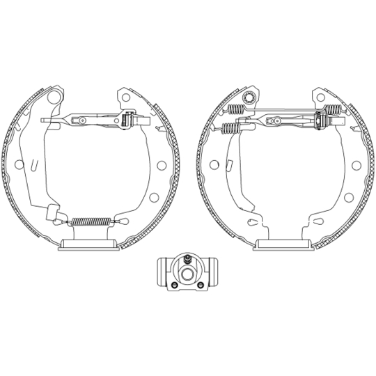 8DB 355 004-691 - Brake Shoe Set 