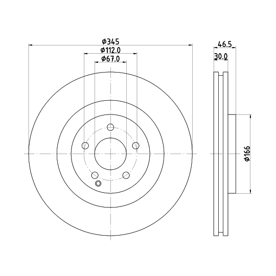 8DD 355 110-111 - Bromsskiva 