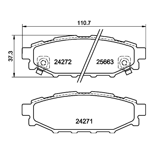 8DB 355 040-391 - Brake Pad Set, disc brake 