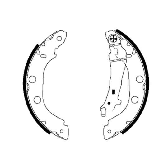 8DB 355 001-751 - Brake Shoe Set 