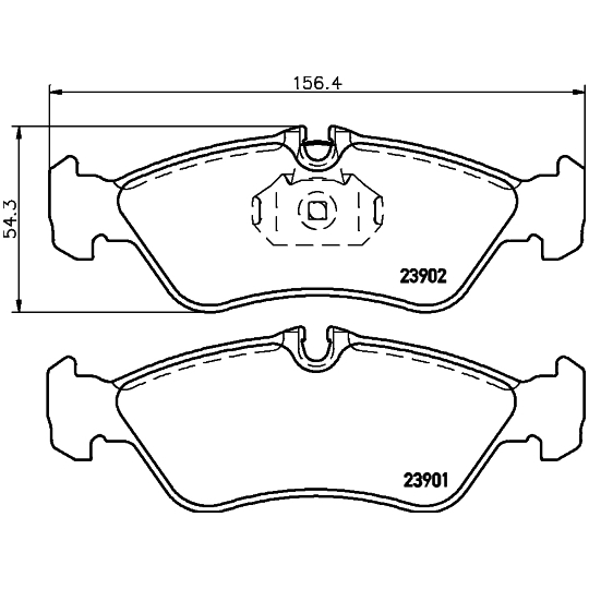 8DB 355 014-401 - Brake Pad Set, disc brake 