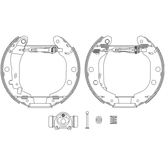 8DB 355 004-671 - Piduriklotside komplekt 