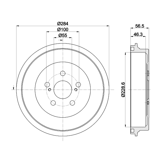 8DT 355 303-091 - Brake Drum 