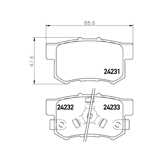 8DB 355 012-061 - Brake Pad Set, disc brake 